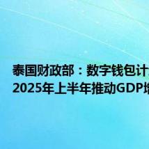 泰国财政部：数字钱包计划将在2025年上半年推动GDP增长