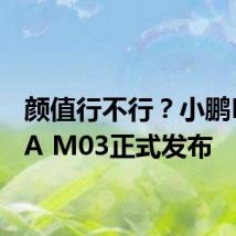 颜值行不行？小鹏MONA M03正式发布
