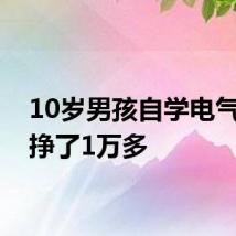 10岁男孩自学电气工程挣了1万多