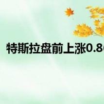 特斯拉盘前上涨0.86%
