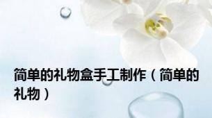 简单的礼物盒手工制作（简单的礼物）
