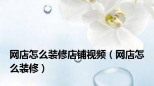 网店怎么装修店铺视频（网店怎么装修）