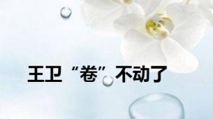 王卫“卷”不动了