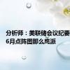 分析师：美联储会议纪要并不像6月点阵图那么鹰派