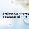 身无彩凤双飞翼下一句诗词是什么（身无彩凤双飞翼下一句）