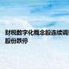 财税数字化概念股连续调整 税友股份跌停