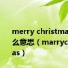 merry christmas是什么意思（marrychristmas）