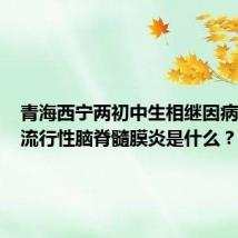 青海西宁两初中生相继因病离世,流行性脑脊髓膜炎是什么?|健保