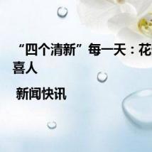 “四个清新”每一天:花生长势喜人 | 新闻快讯