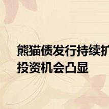 熊猫债发行持续扩容，投资机会凸显