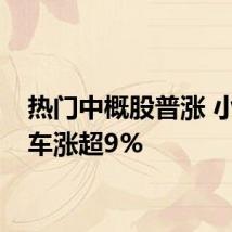 热门中概股普涨 小鹏汽车涨超9%