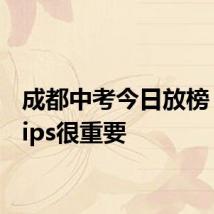成都中考今日放榜 这份tips很重要