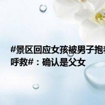 #景区回应女孩被男子抱着大声呼救#:确认是父女
