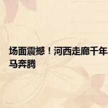 场面震撼！河西走廊千年马场万马奔腾