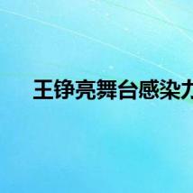 王铮亮舞台感染力