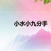 小水小九分手