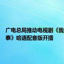 广电总局推动电视剧《我的阿勒泰》哈语配音版开播