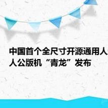 中国首个全尺寸开源通用人形机器人公版机“青龙”发布