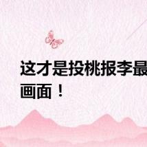 这才是投桃报李最好的画面！