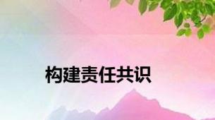 构建责任共识