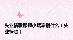 失业情歌那颗小玩意指什么（失业情歌）