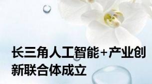 长三角人工智能+产业创新联合体成立