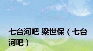 七台河吧 梁世保（七台河吧）
