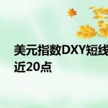 美元指数DXY短线走高近20点