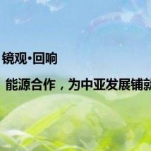 镜观·回响 | 能源合作,为中亚发展铺就新路
