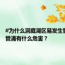 #为什么洞庭湖区易发生管涌#？管涌有什么危害？