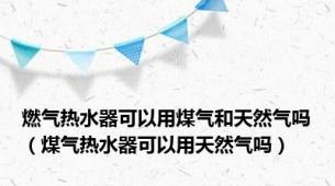 燃气热水器可以用煤气和天然气吗（煤气热水器可以用天然气吗）