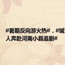 #暑期反向游火热#，#城市年轻人奔赴河南小县追剧#