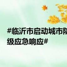 #临沂市启动城市防汛Ⅲ级应急响应#