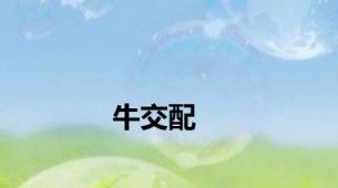 牛交配