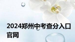 2024郑州中考查分入口官网
