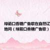 绿箭口香糖广告歌在自然辽阔的土地间（绿箭口香糖广告歌）