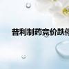 普利制药竞价跌停