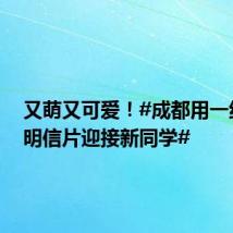 又萌又可爱!#成都用一组熊猫明信片迎接新同学#