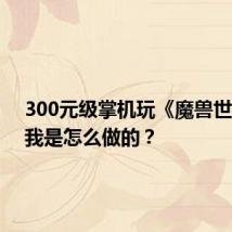 300元级掌机玩《魔兽世界》,我是怎么做的?