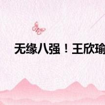 无缘八强！王欣瑜0