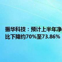 振华科技：预计上半年净利润同比下降约70%至73.86%