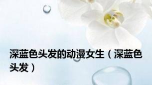 深蓝色头发的动漫女生（深蓝色头发）