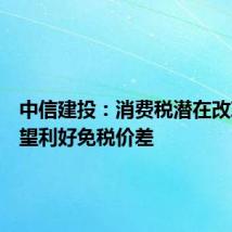 中信建投：消费税潜在改革，有望利好免税价差