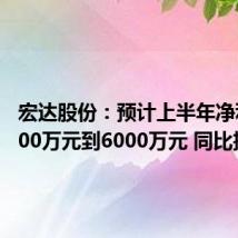 宏达股份:预计上半年净利润5000万元到6000万元 同比扭亏