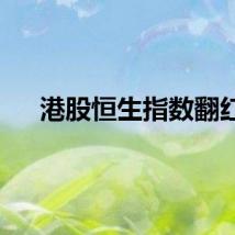 港股恒生指数翻红