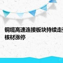 铜缆高速连接板块持续走强 沃尔核材涨停