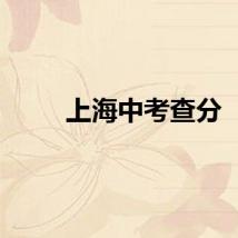 上海中考查分