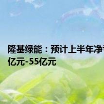隆基绿能:预计上半年净亏损48亿元-55亿元