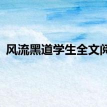 风流黑道学生全文阅读