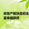 房地产板块盘初走低 华夏幸福跌停
